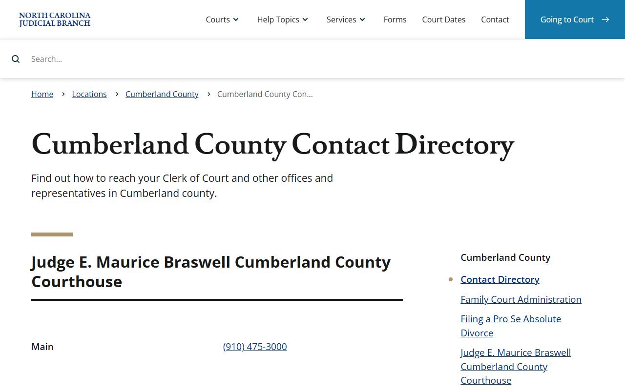 Fayetteville probate court records contact information