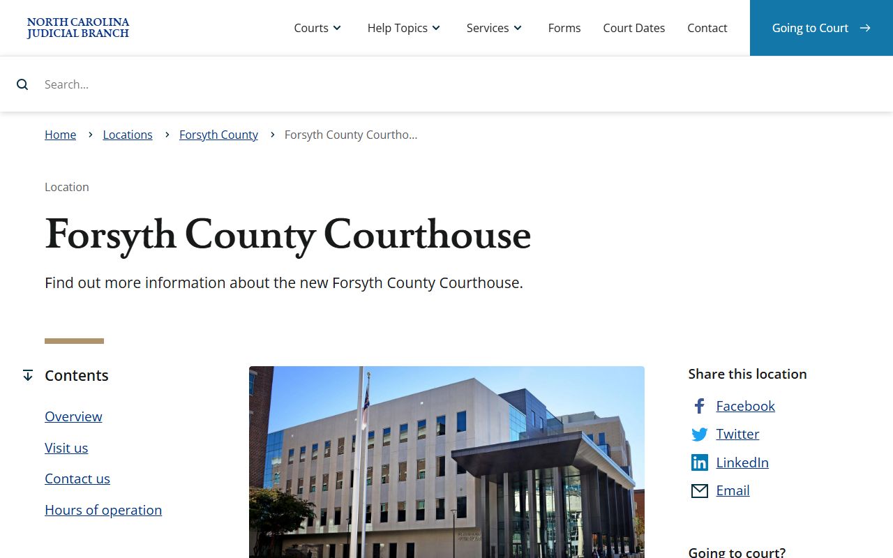 Winston-Salem probate court records courthouse information