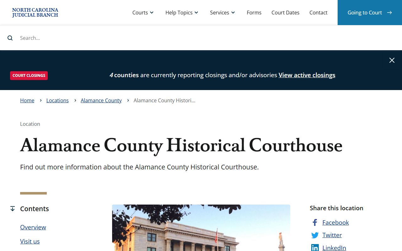 Alamance County courthouse probate court records