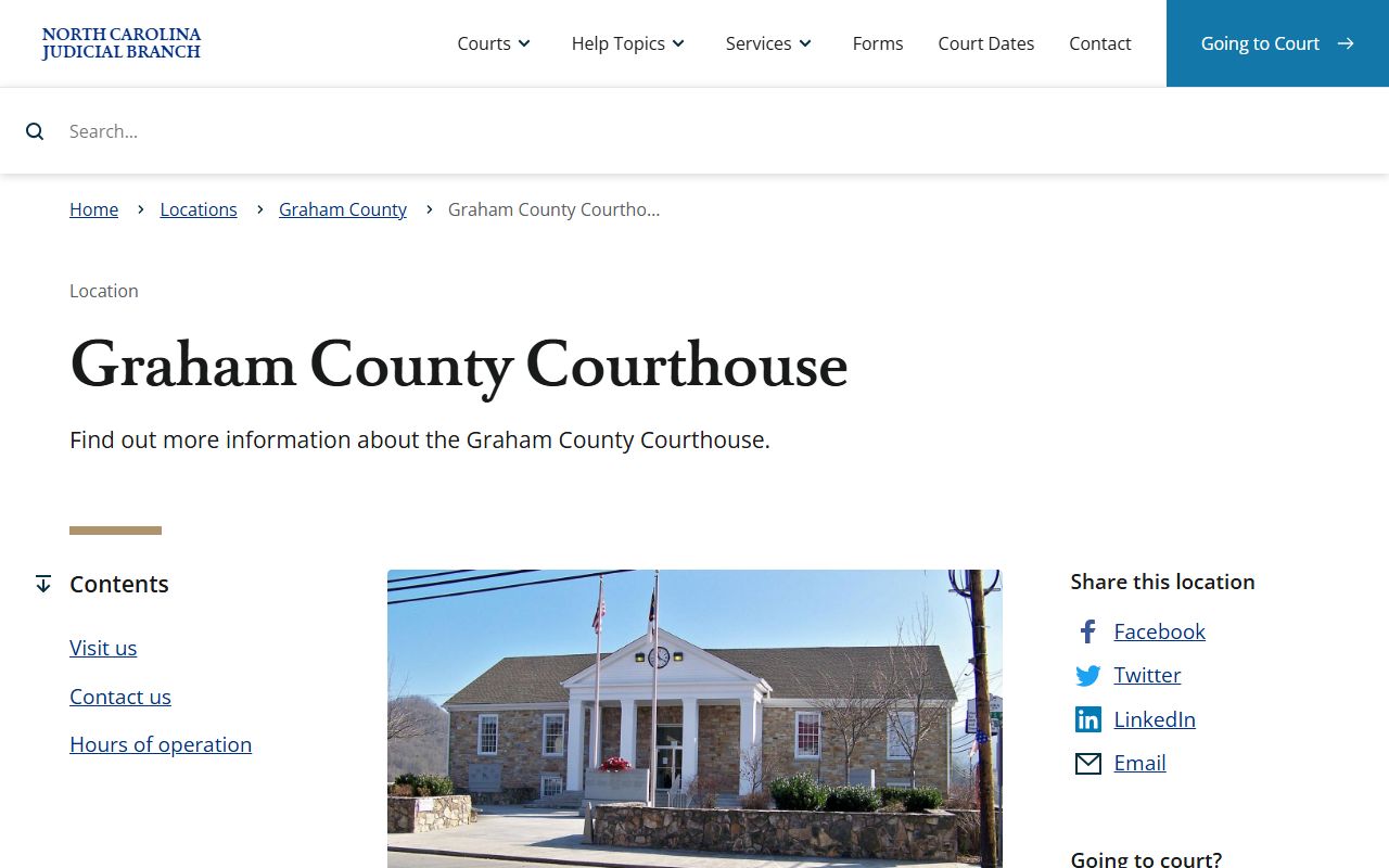 Graham County courthouse and probate records