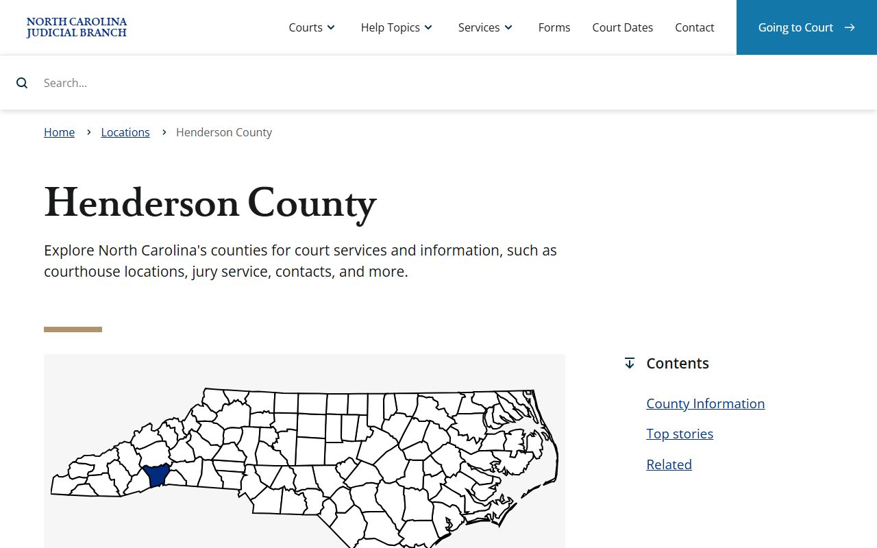 Henderson County Clerk of Superior Court probate court records information