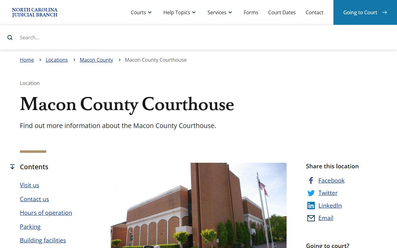 Macon County courthouse and probate fee schedule