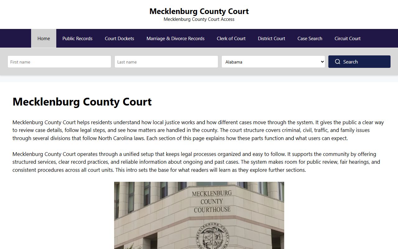 Mecklenburg County probate resources for estate court records