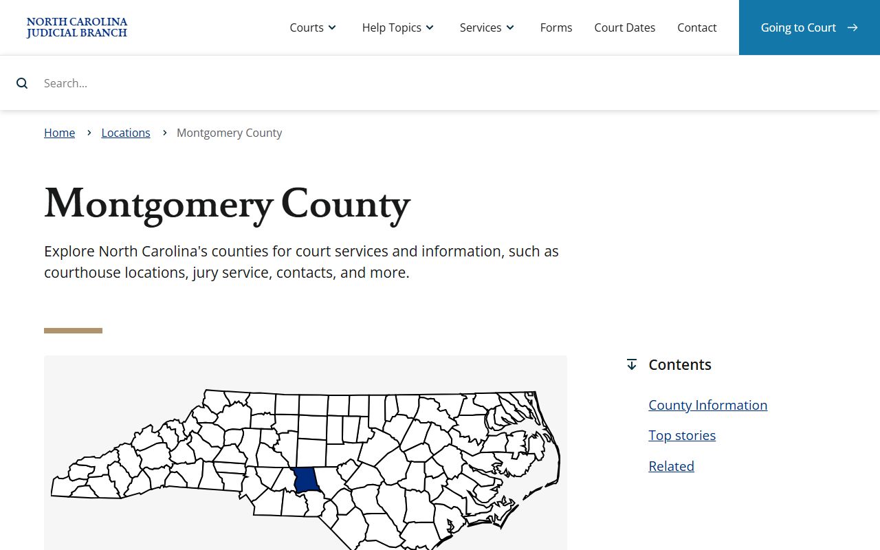 Montgomery County court information for probate court records