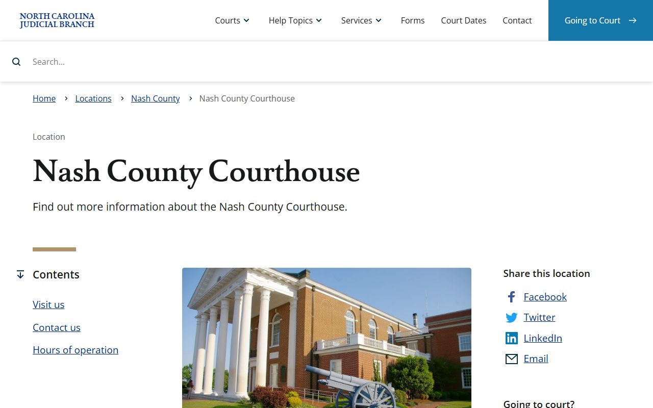 Nash County courthouse information for estate filing procedures