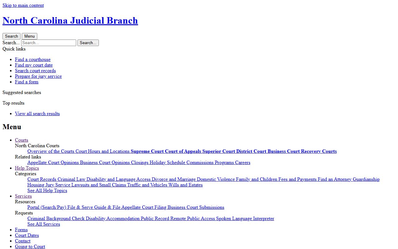 Perquimans County court contact directory for probate court records access