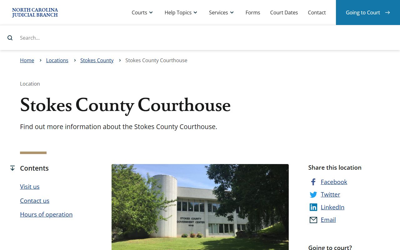 Stokes County courthouse probate court records