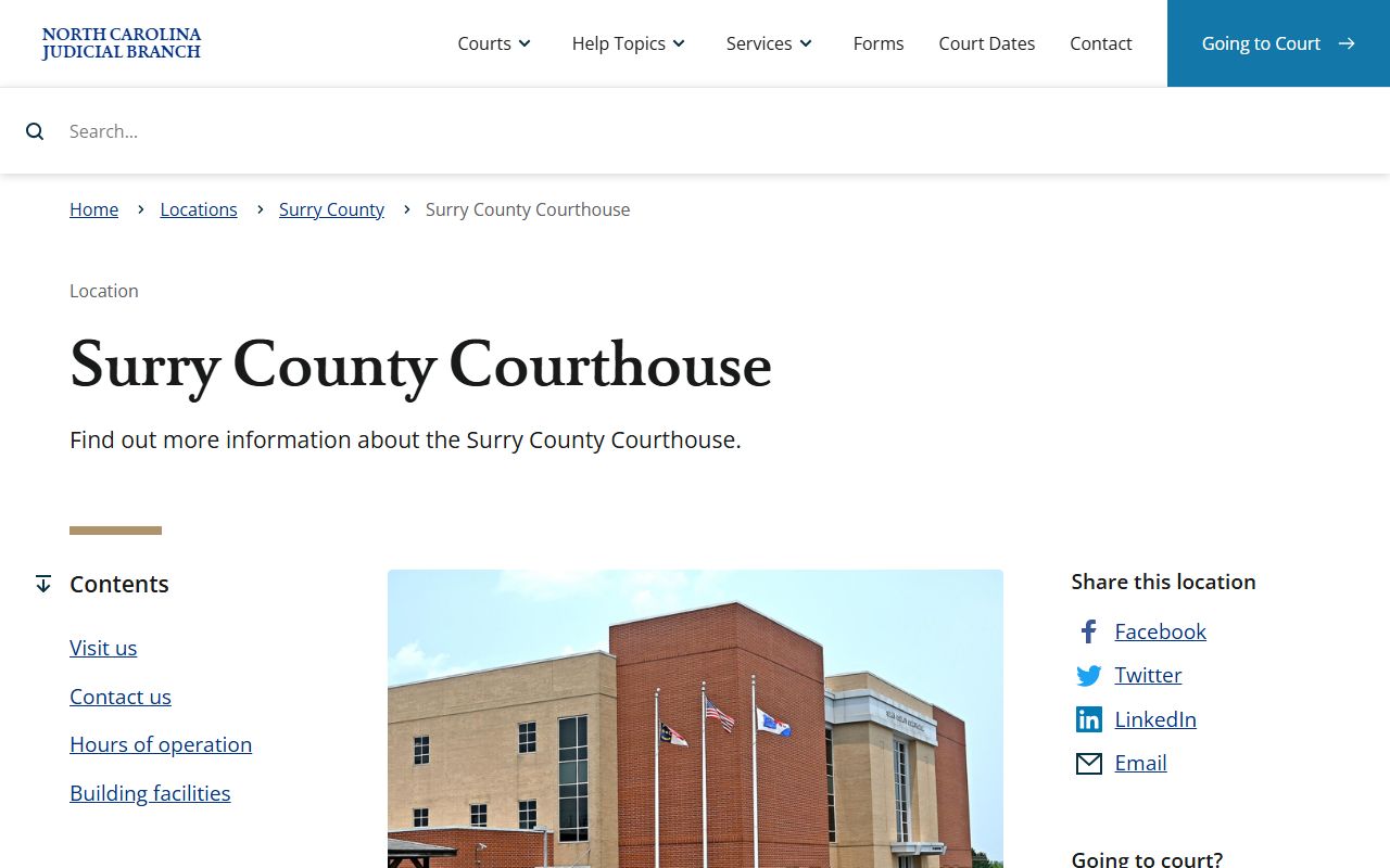 Surry County courthouse probate court records