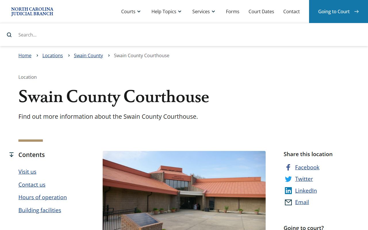 Swain County courthouse probate court records
