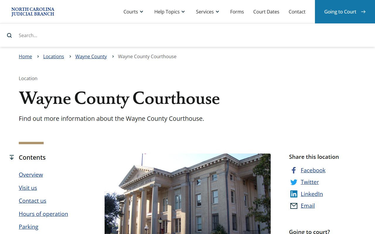 Wayne County courthouse information for probate court records
