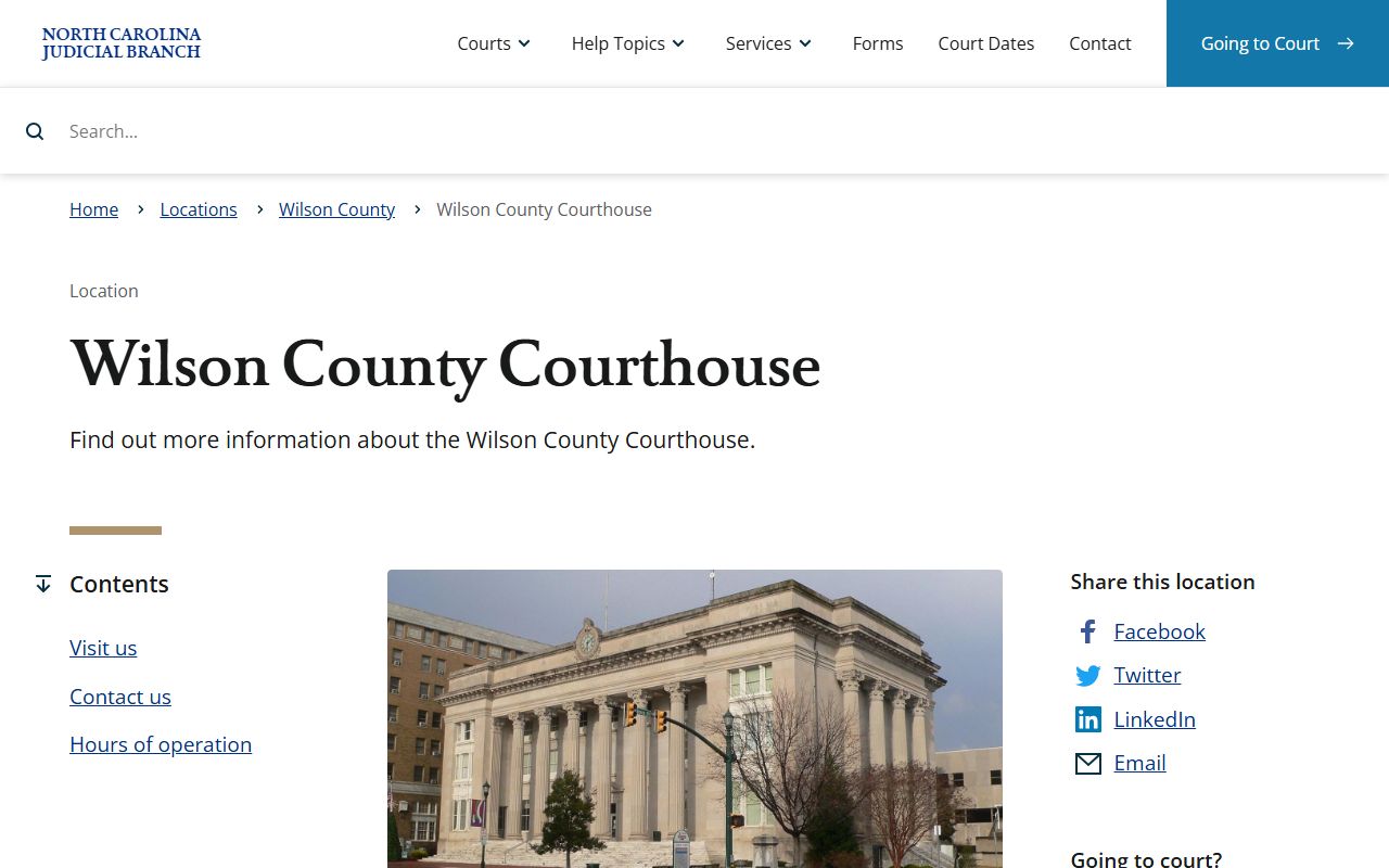 Wilson County courthouse information for probate court records